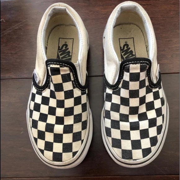 kids checkered vans